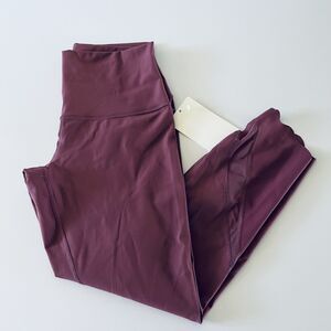 LULULEMON ATHLETICA Plumful Wunder Under HR Crop 24" Leggings - US 8